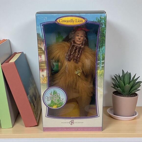 Wizard Of Oz Cowardly Lion Doll Pink Label Barbie Collector Doll 2006 - Picture 1 of 5